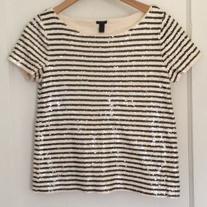 J. Crew sequin tee